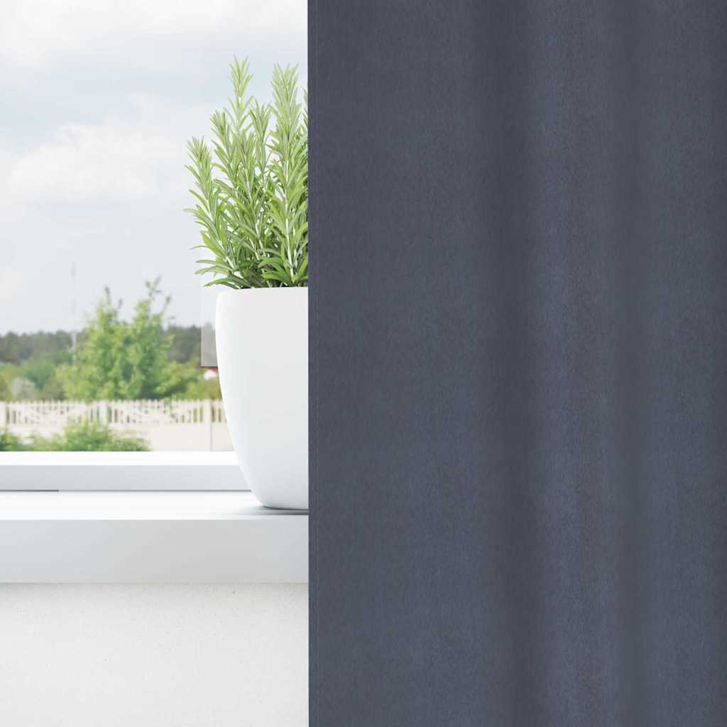 Zavjese za blackout s prstenovima 2 pcs Antracit 245 x 140 cm