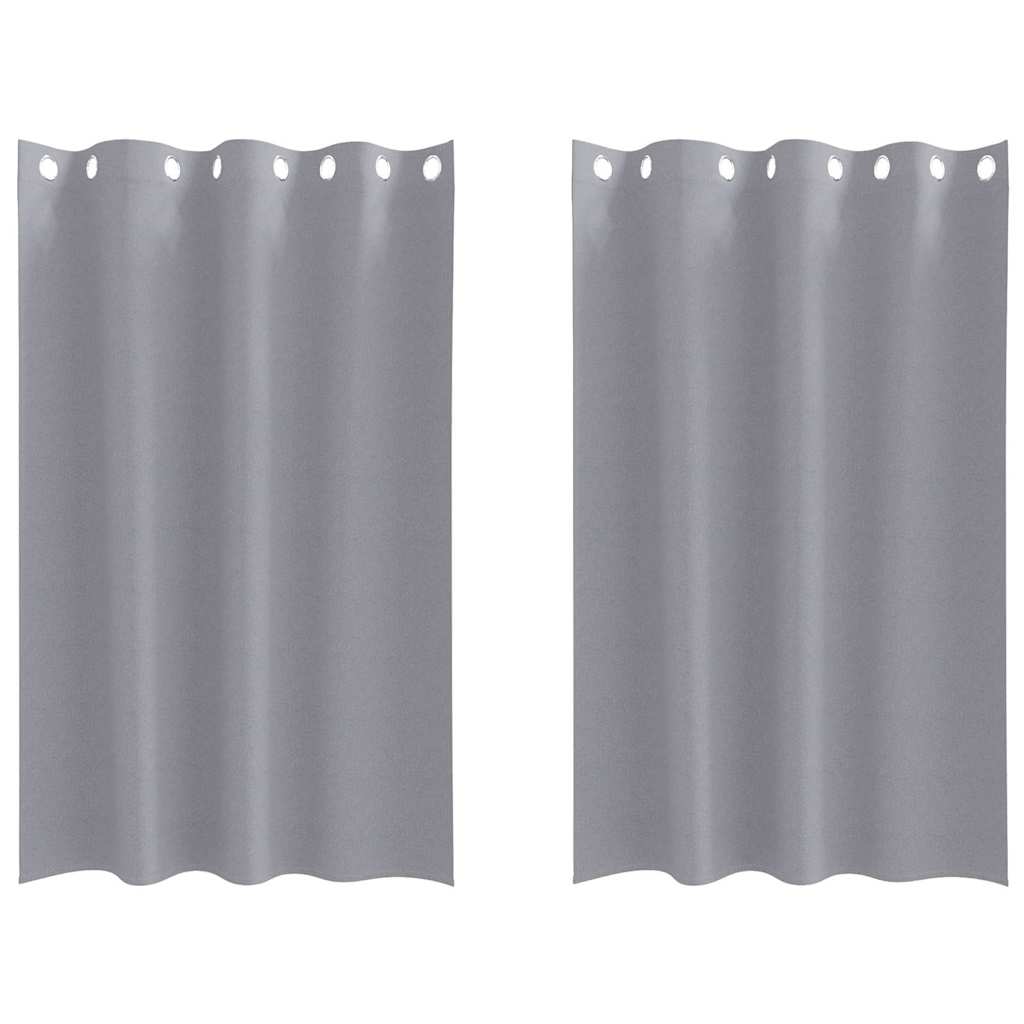 Zavjese za blackout s prstenovima 2 pcs Svijetlo siva
