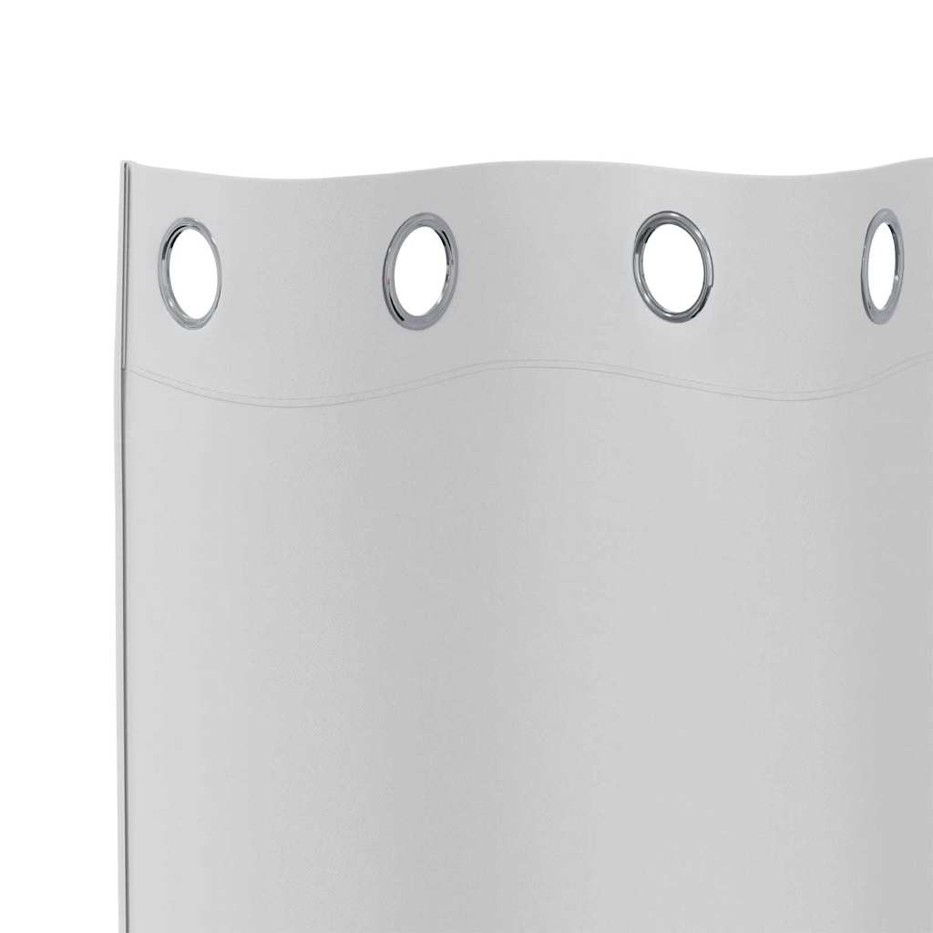 Zavjese za blackout s prstenovima 2 pcs Svijetlo Siva