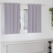 Zavjese za blackout s prstenovima 2 pcs Metalna Siva