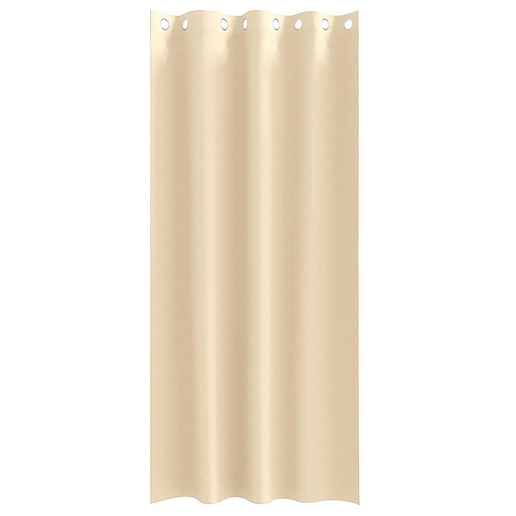 Zavjese za blackout s prstenovima 2 pcs Krema 245 x 140 cm