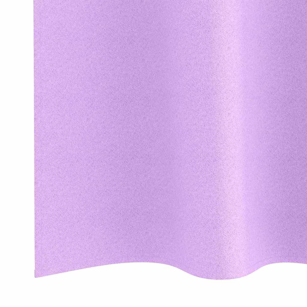 Zavjese za blackout s prstenovima 2 pcs Ljubičasta 245 x 140 cm