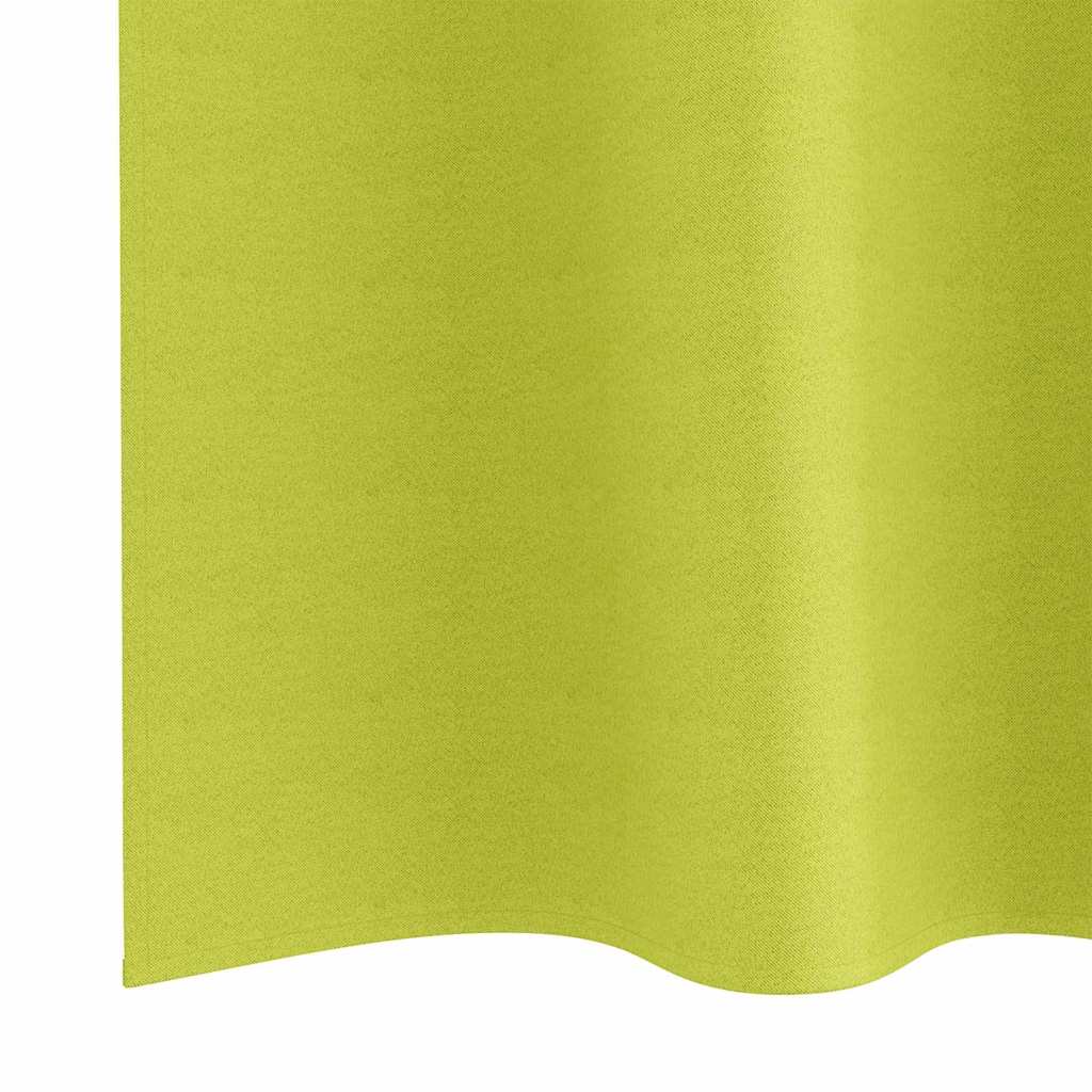 Zavjese za blackout s prstenovima 2 pcs Zelena 245 x 140 cm