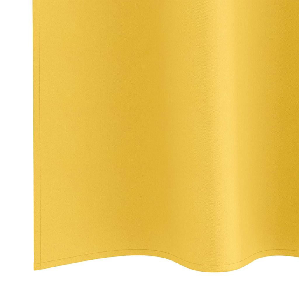 Zavjese za blackout s prstenovima 2 pcs Žuta 175 x 140 cm