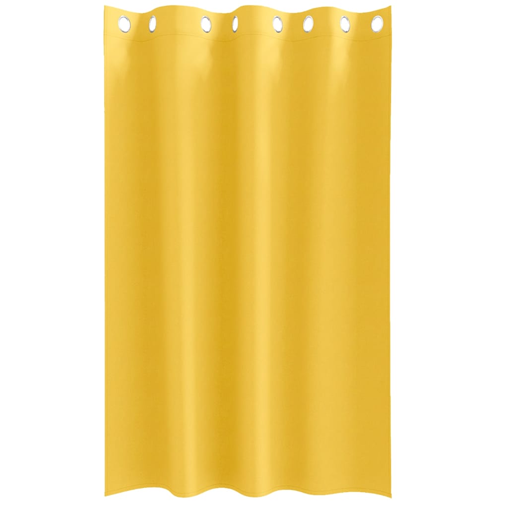 Zavjese za blackout s prstenovima 2 pcs Žuta 175 x 140 cm