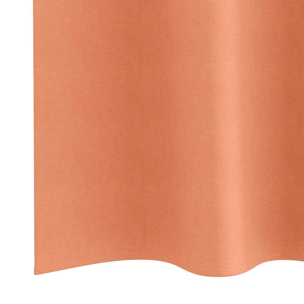 Zavjese za blackout s prstenovima 2 pcs Terakota 140 x 140 cm