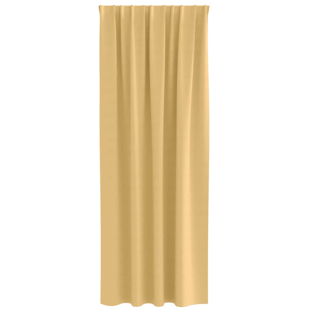 Zavjese za blackout s prstenovima 2 pcs Bež 225 x 140 cm