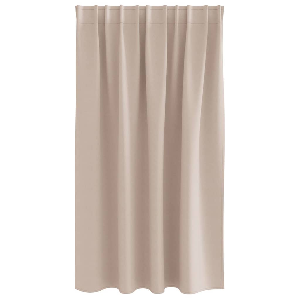 Zavjese za blackout s prstenovima 2 pcs Sivo-smeđa 140 x 140 cm