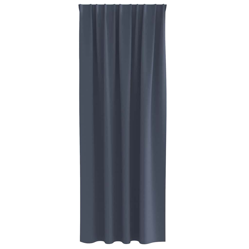 Zavjese za blackout s prstenovima 2 pcs Antracit 225 x 140 cm