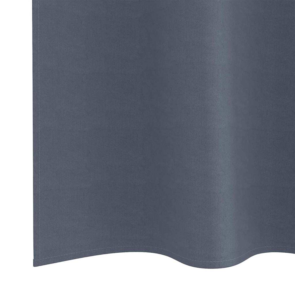 Zavjese za blackout s prstenovima 2 pcs Antracit 245 x 140 cm