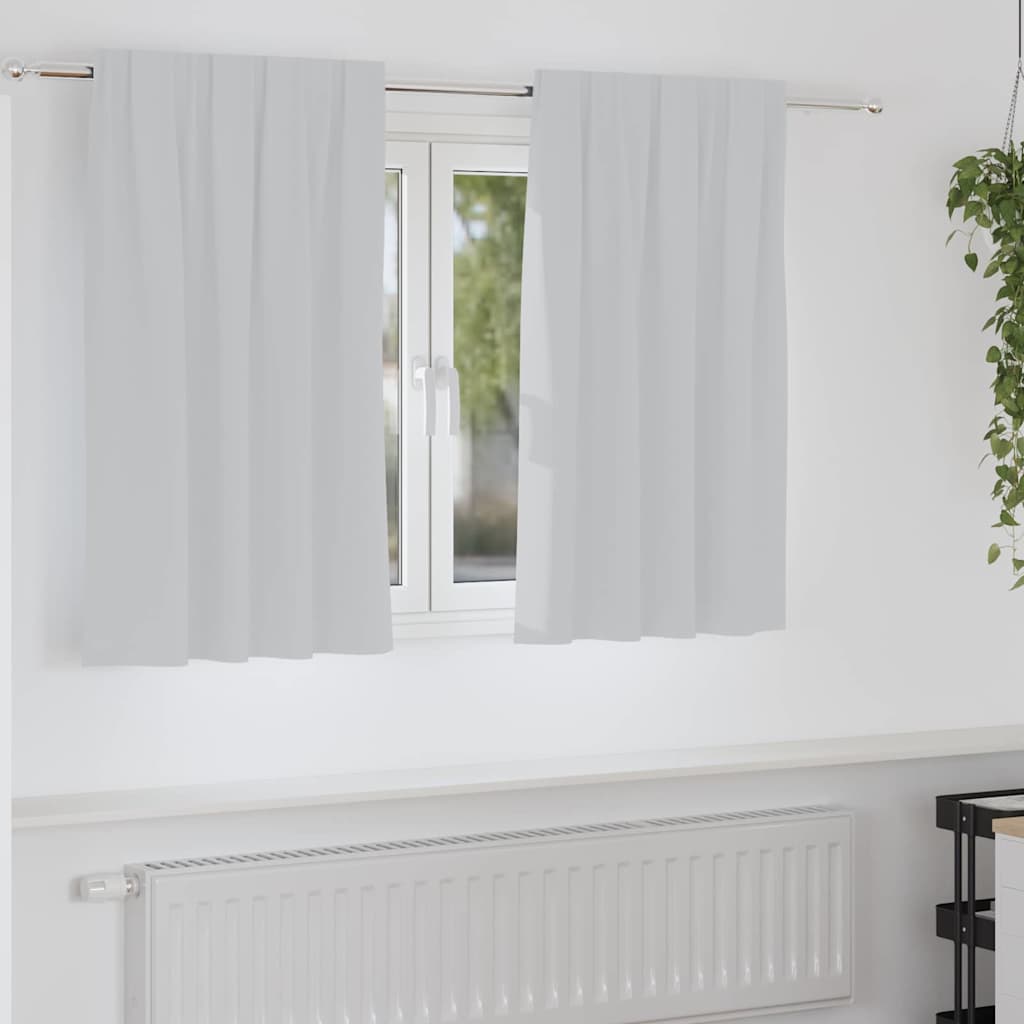 Zavjese za blackout s prstenovima 2 pcs Svijetlo Siva