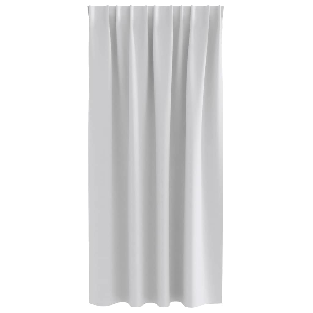 Zavjese za blackout s prstenovima 2 pcs Svijetlo siva