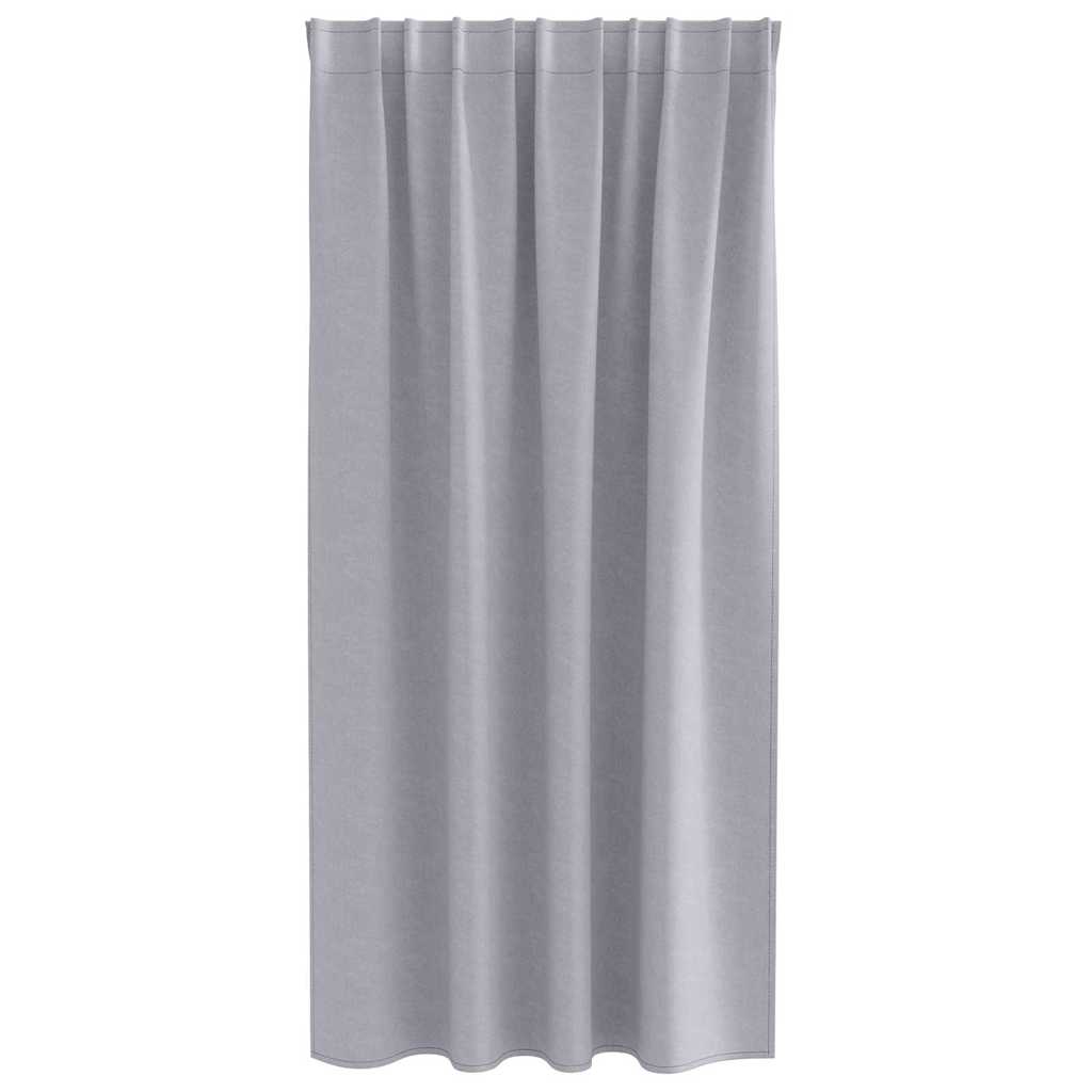 Zavjese za blackout s prstenovima 2 pcs Metalna Siva