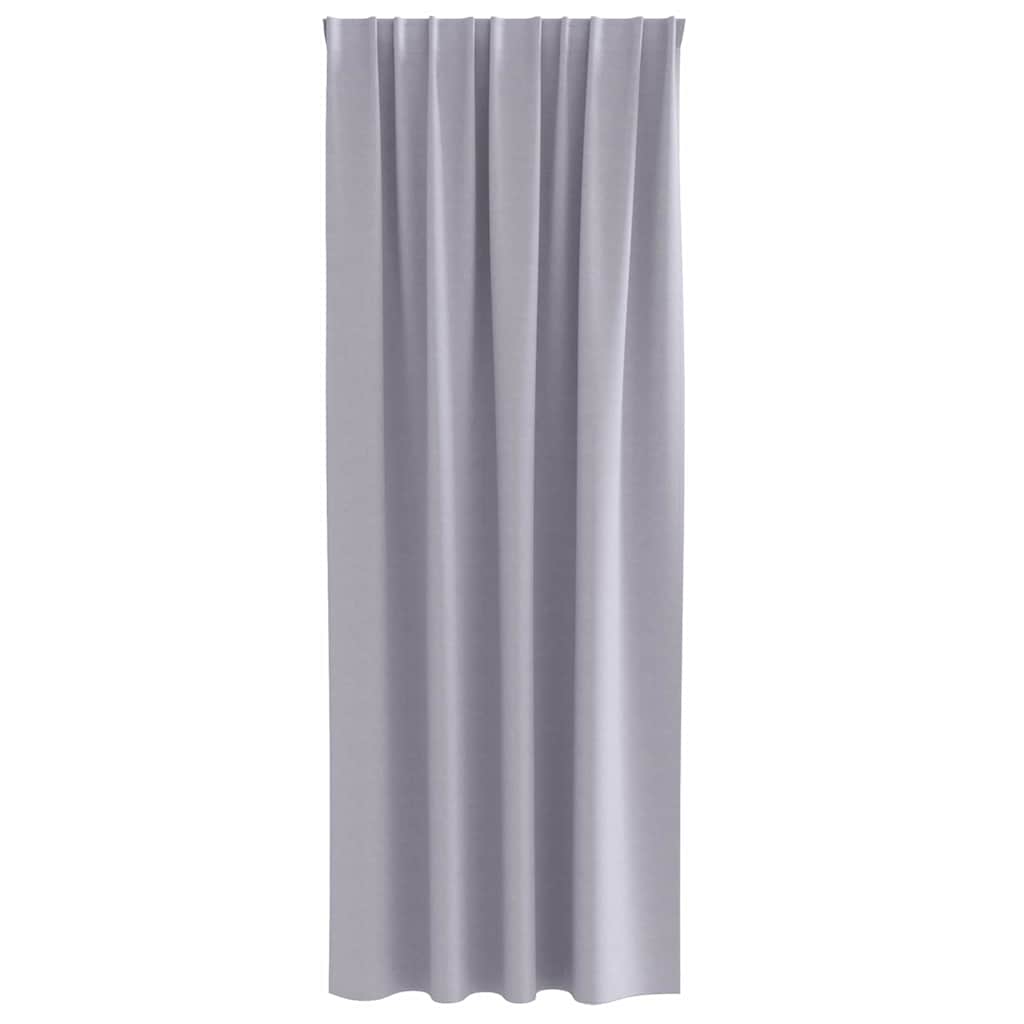 Zavjese za blackout s prstenovima 2 pcs Metalna Siva