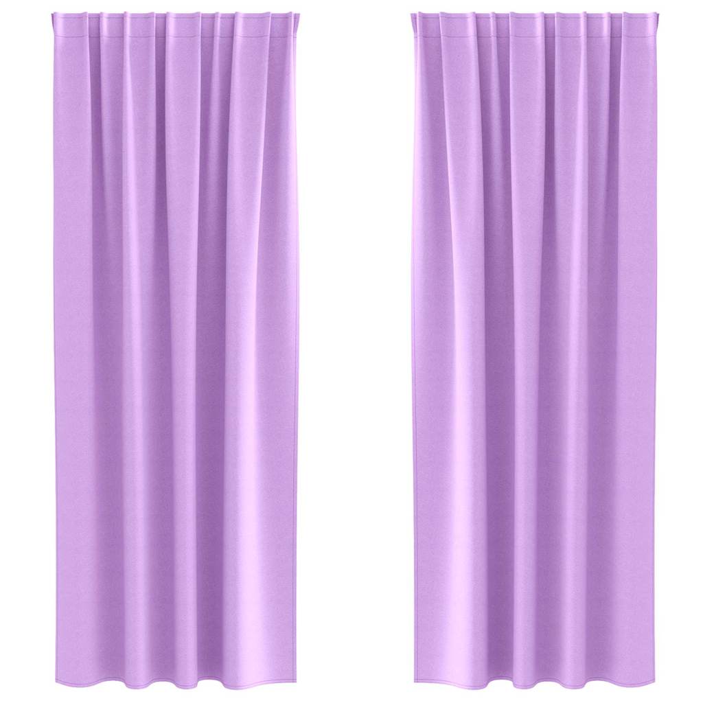 Zavjese za blackout s prstenovima 2 pcs Ljubičasta 225 x 140 cm