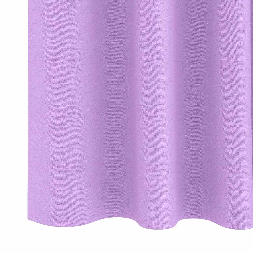 Zavjese za blackout s prstenovima 2 pcs Ljubičasta 245 x 140 cm