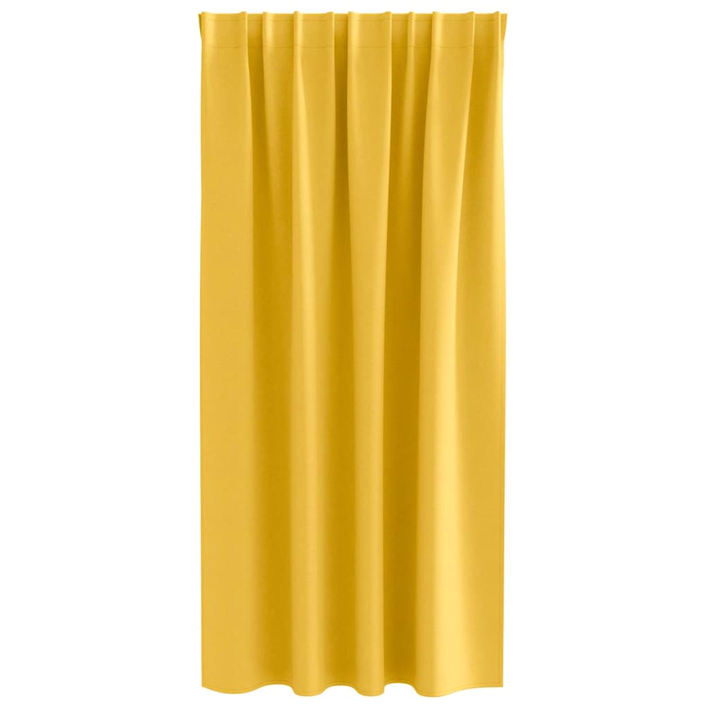 Zavjese za blackout s prstenovima 2 pcs Žuta 175 x 140 cm