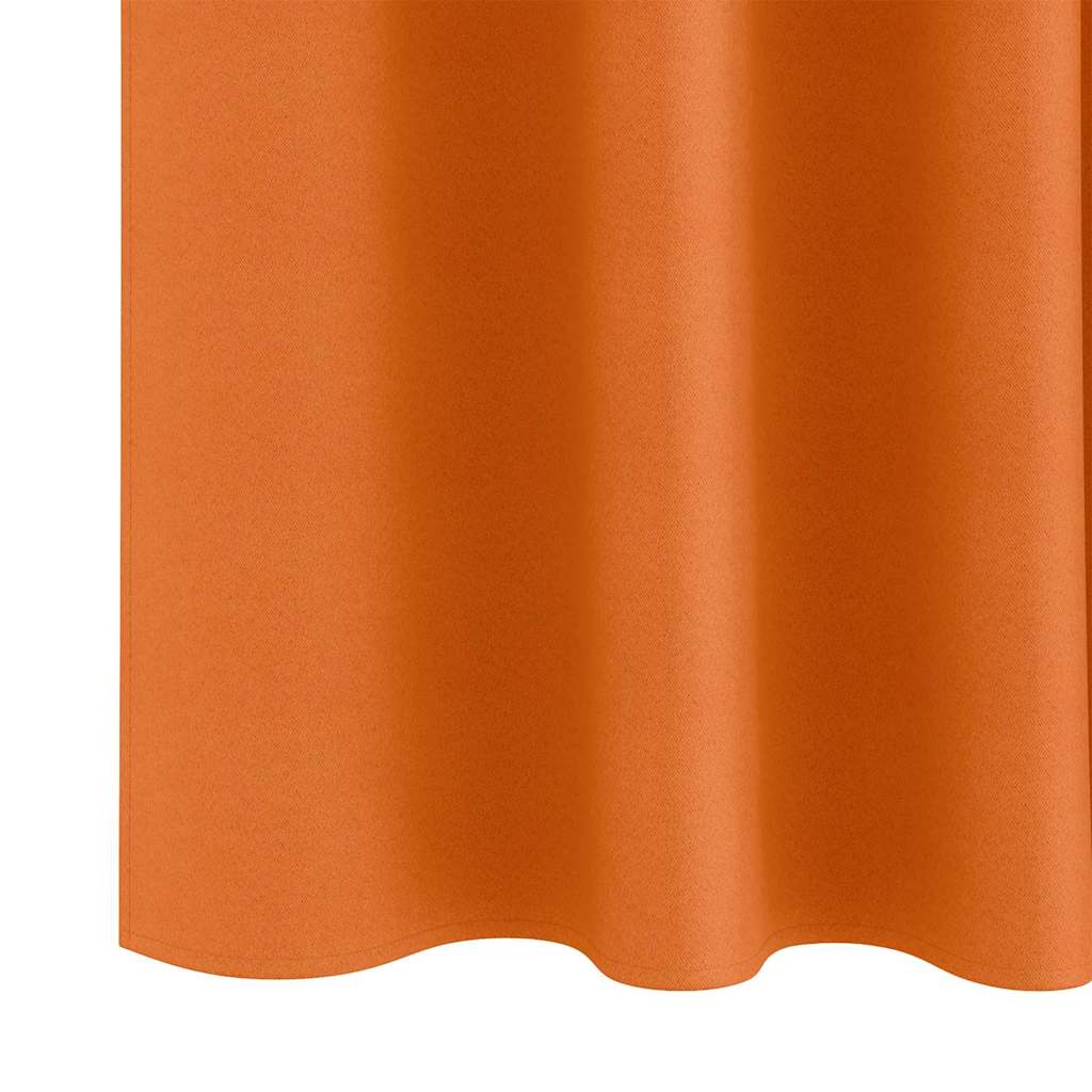Zavjese za blackout s prstenovima 2 pcs Narančasta 175 x 140 cm