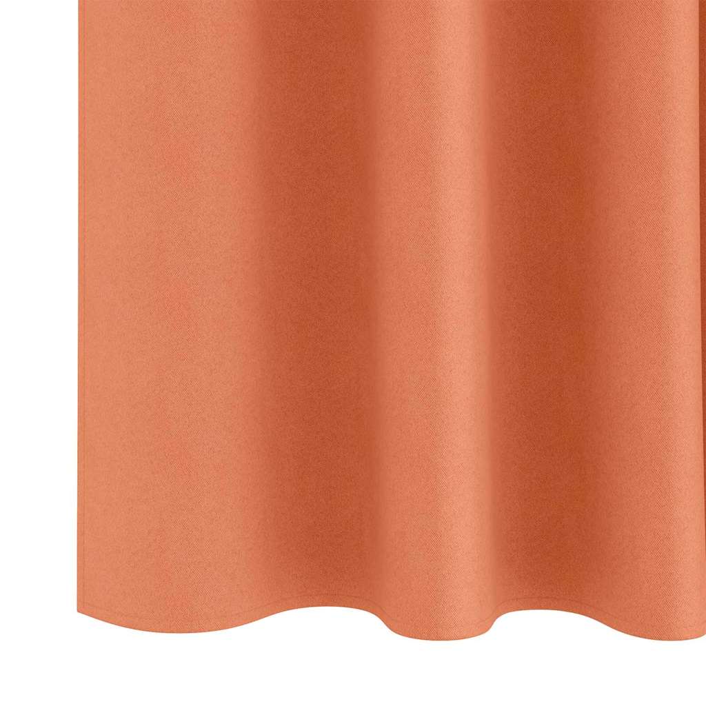 Zavjese za blackout s prstenovima 2 pcs Terakota 175 x 140 cm