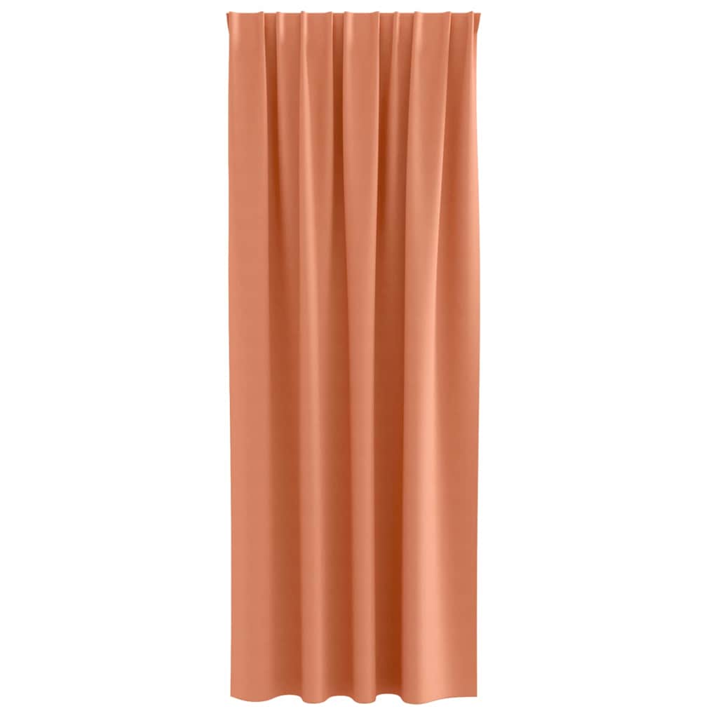 Zavjese za blackout s prstenovima 2 pcs Terakota 245 x 140 cm