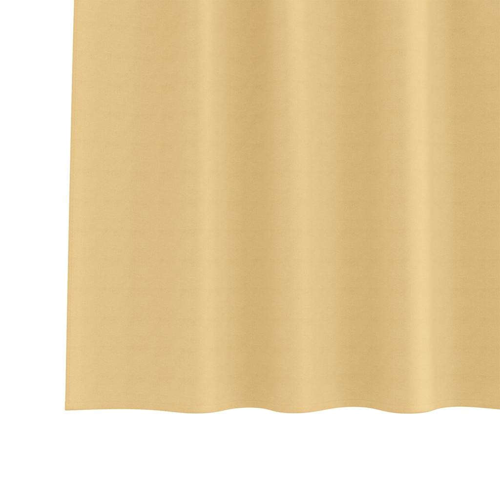 Zavjese za blackout s prstenovima 2 pcs Bež 175 x 140 cm