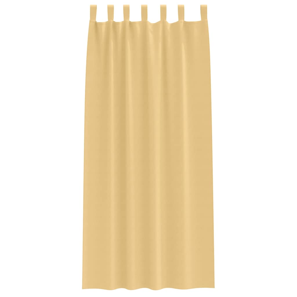 Zavjese za blackout s prstenovima 2 pcs Bež 225 x 140 cm