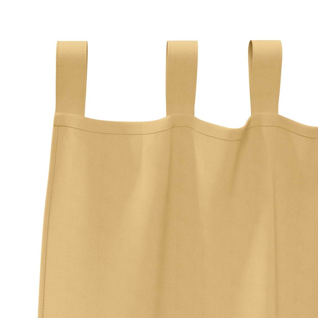 Zavjese za blackout s prstenovima 2 pcs Bež 260 x 140 cm