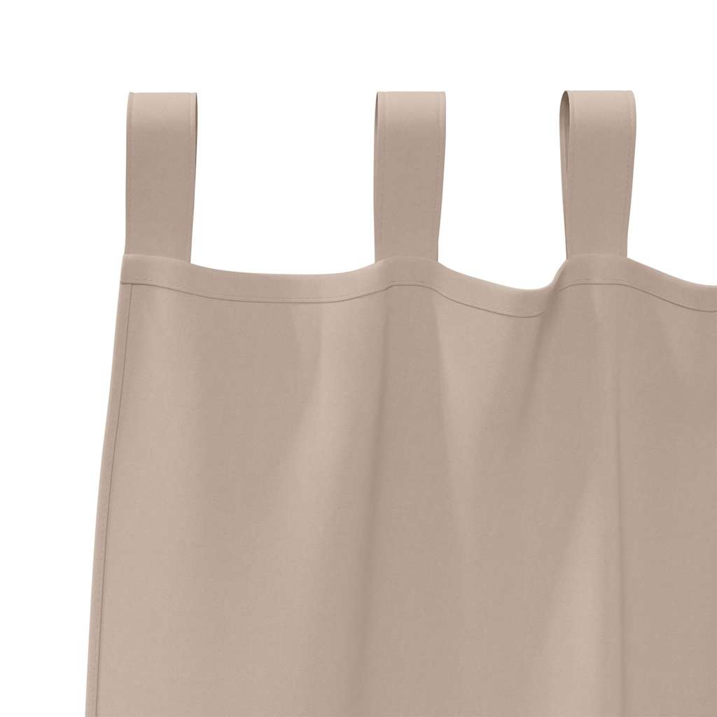 Zavjese za blackout s prstenovima 2 pcs Sivo-smeđa 175 x 140 cm