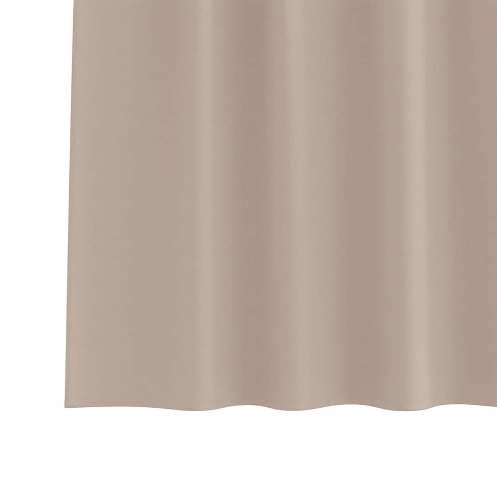 Zavjese za blackout s prstenovima 2 pcs Sivo-smeđa 175 x 140 cm