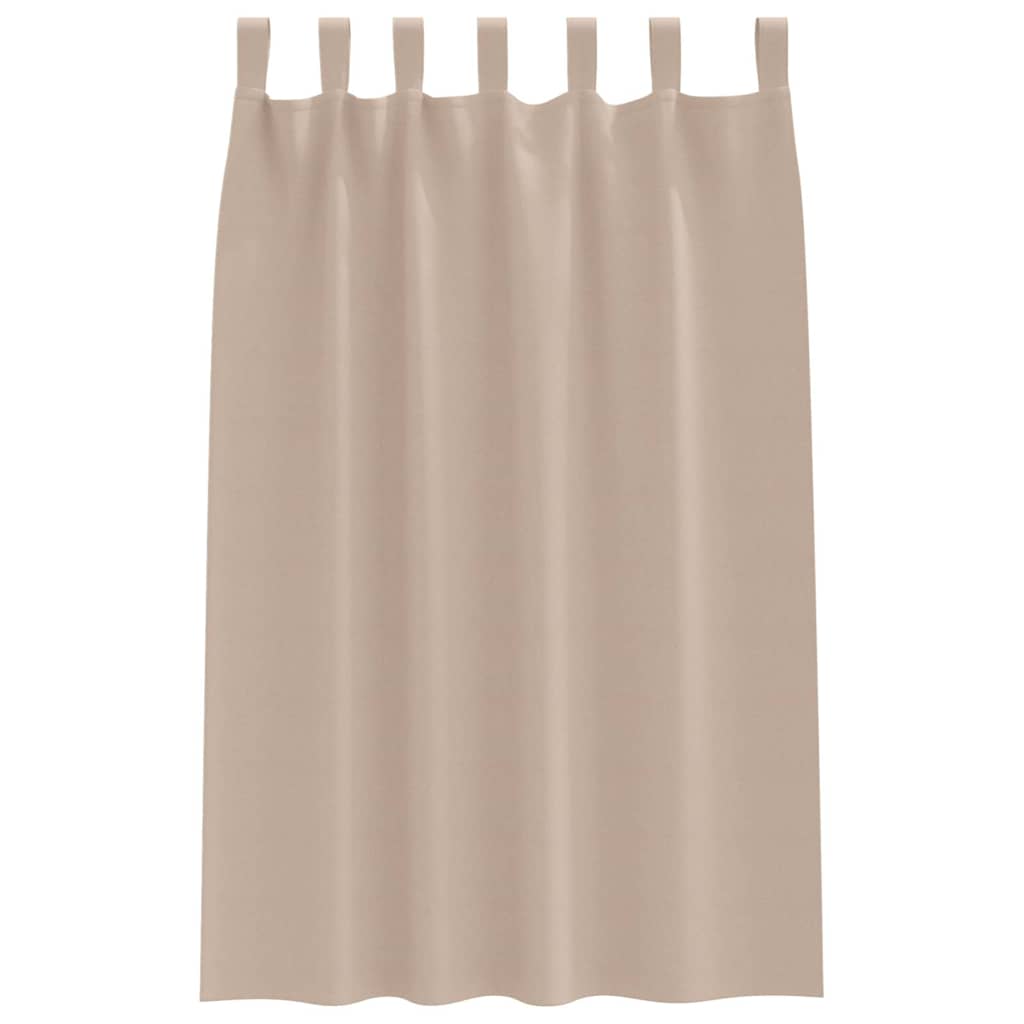 Zavjese za blackout s prstenovima 2 pcs Sivo-smeđa 175 x 140 cm