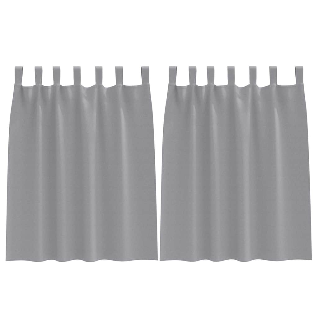 Zavjese za blackout s prstenovima 2 pcs Svijetlo siva