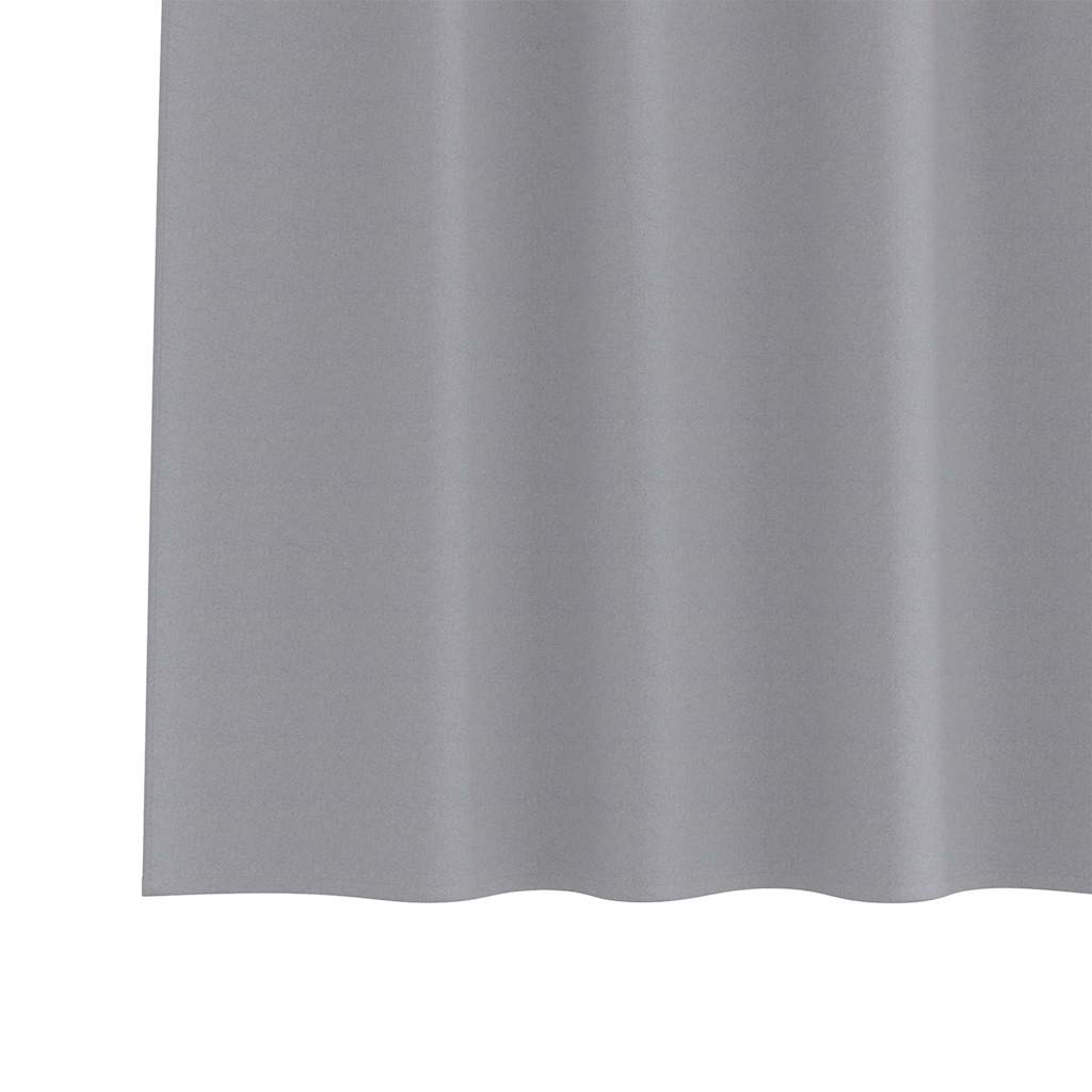 Zavjese za blackout s prstenovima 2 pcs Svijetlo siva