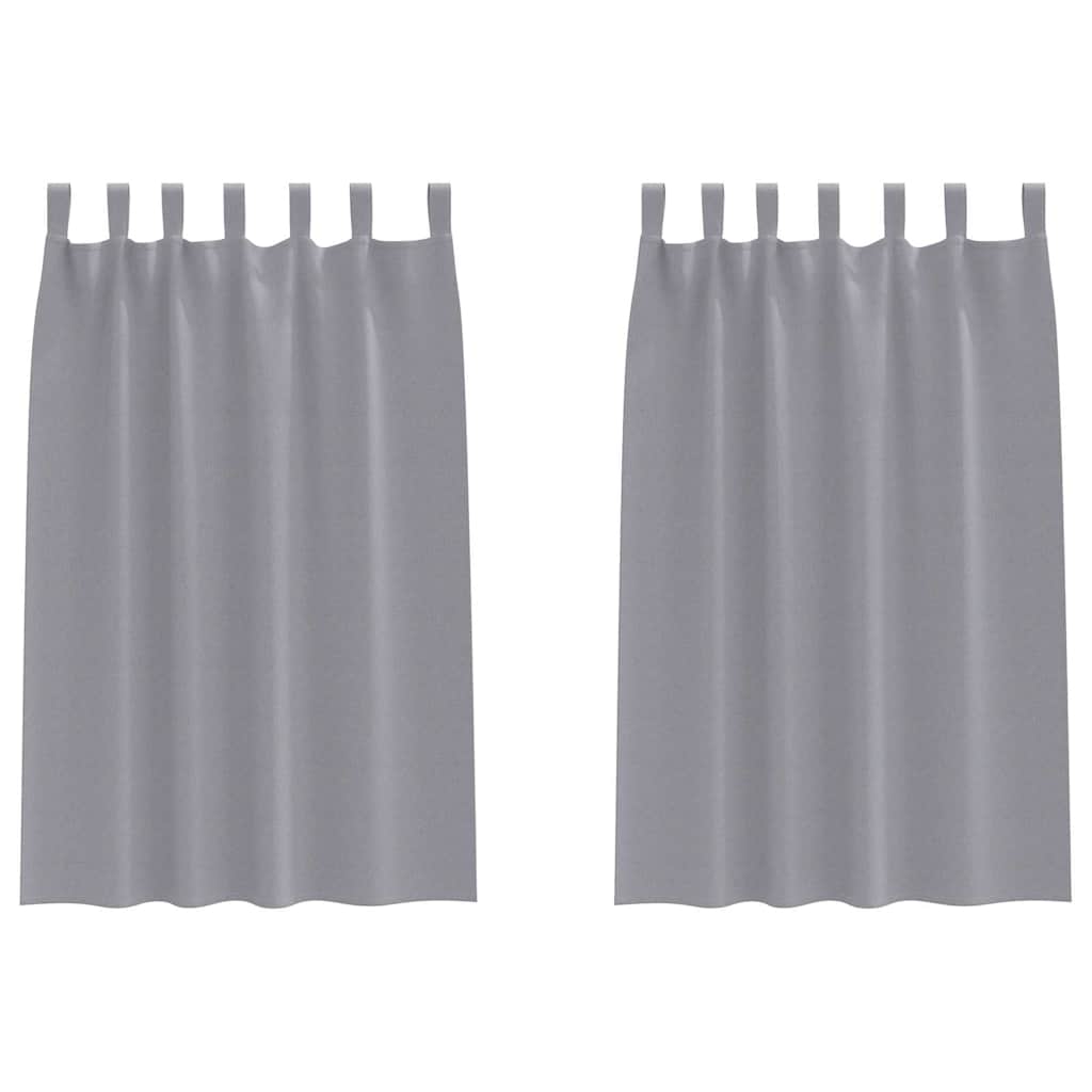 Zavjese za blackout s prstenovima 2 pcs Svijetlo siva