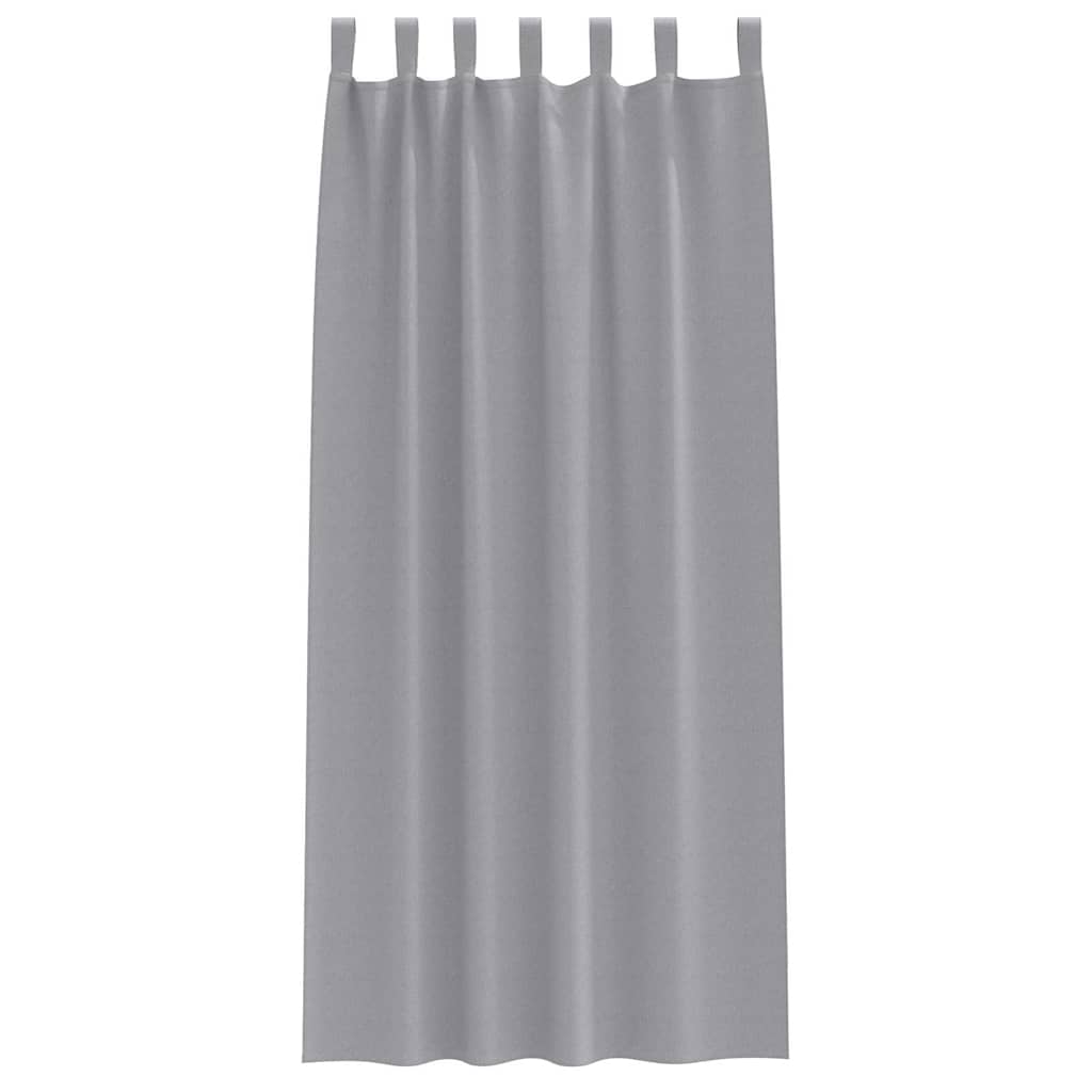 Zavjese za blackout s prstenovima 2 pcs Svijetlo siva