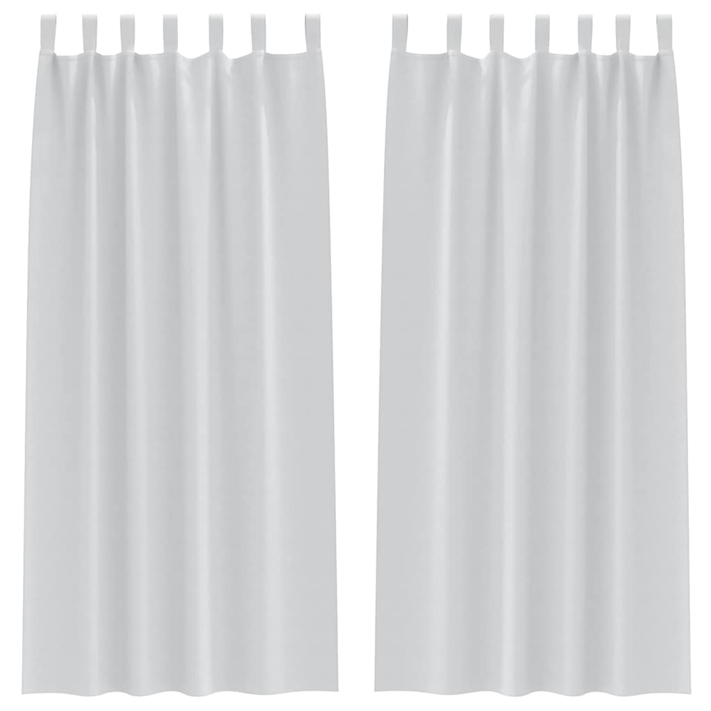Zavjese za blackout s prstenovima 2 pcs Svijetlo Siva