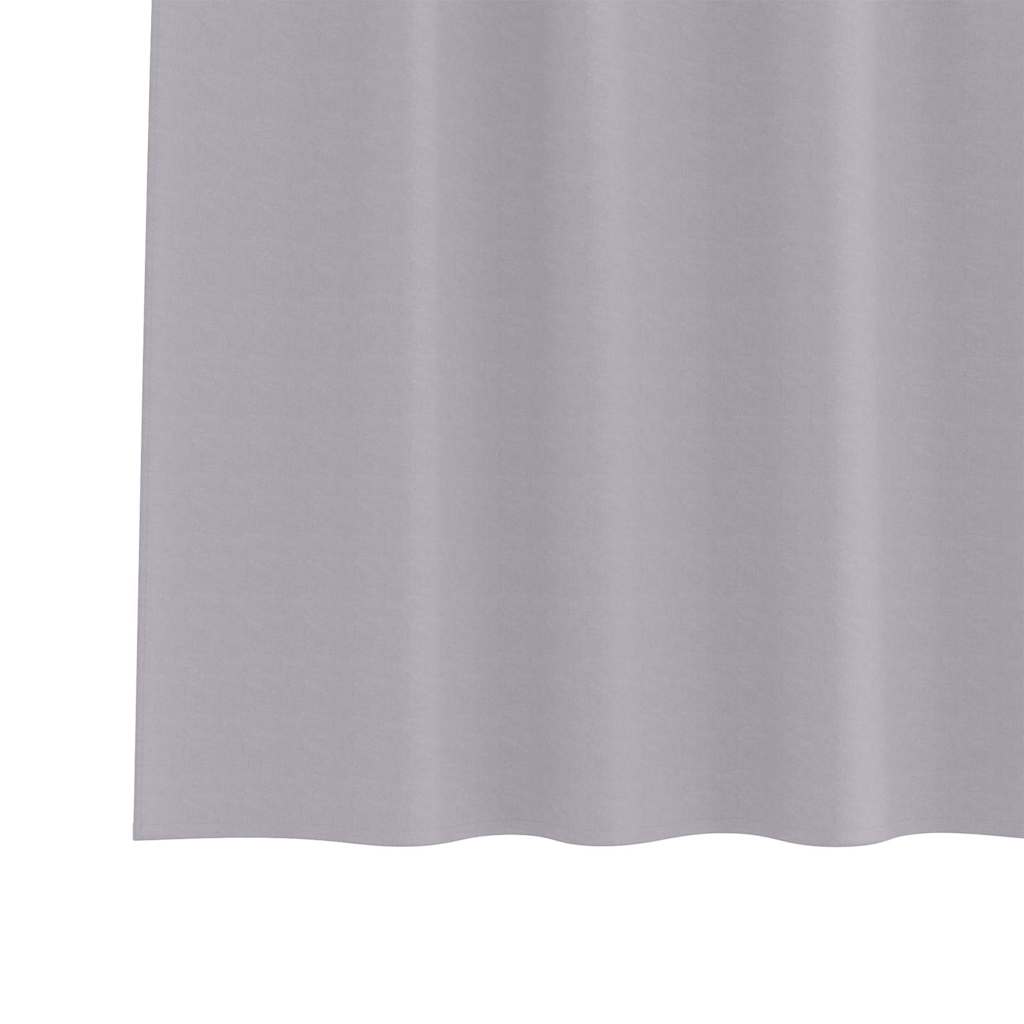 Zavjese za blackout s prstenovima 2 pcs Metalna Siva
