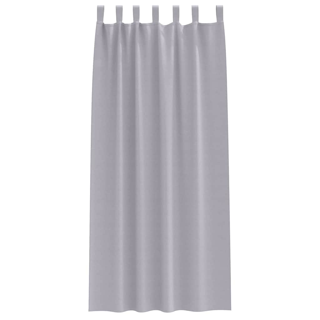 Zavjese za blackout s prstenovima 2 pcs Metalna Siva