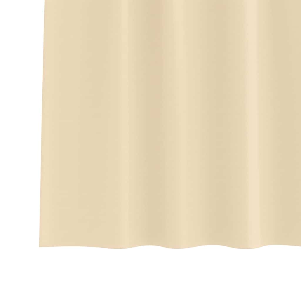 Zavjese za blackout s prstenovima 2 pcs Krema 260 x 140 cm