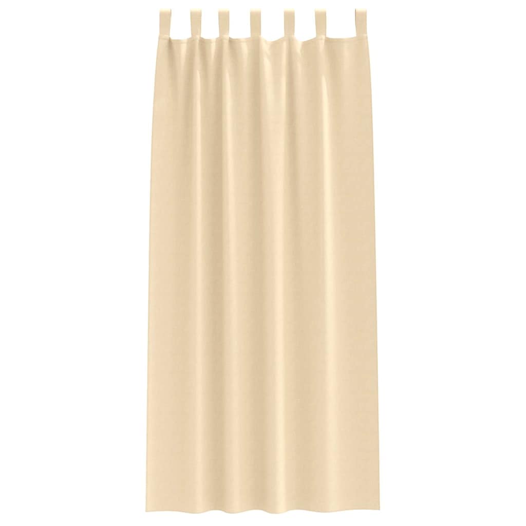 Zavjese za blackout s prstenovima 2 pcs Krema 260 x 140 cm