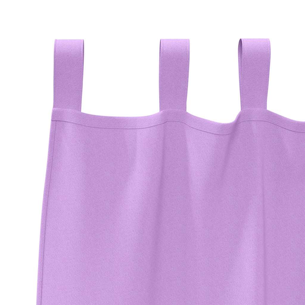 Zavjese za blackout s prstenovima 2 pcs Ljubičasta 140 x 140 cm