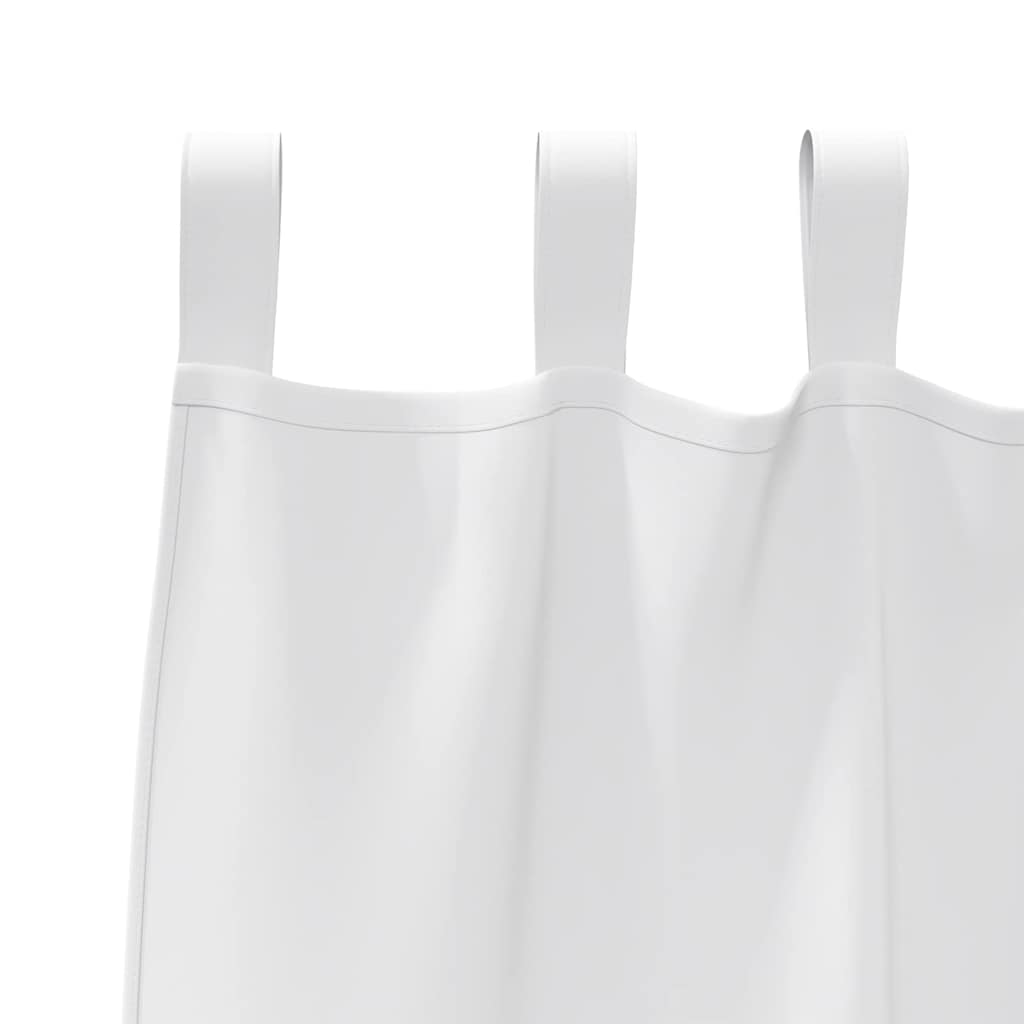 Zavjese za blackout s prstenovima 2 pcs Čista bijela
