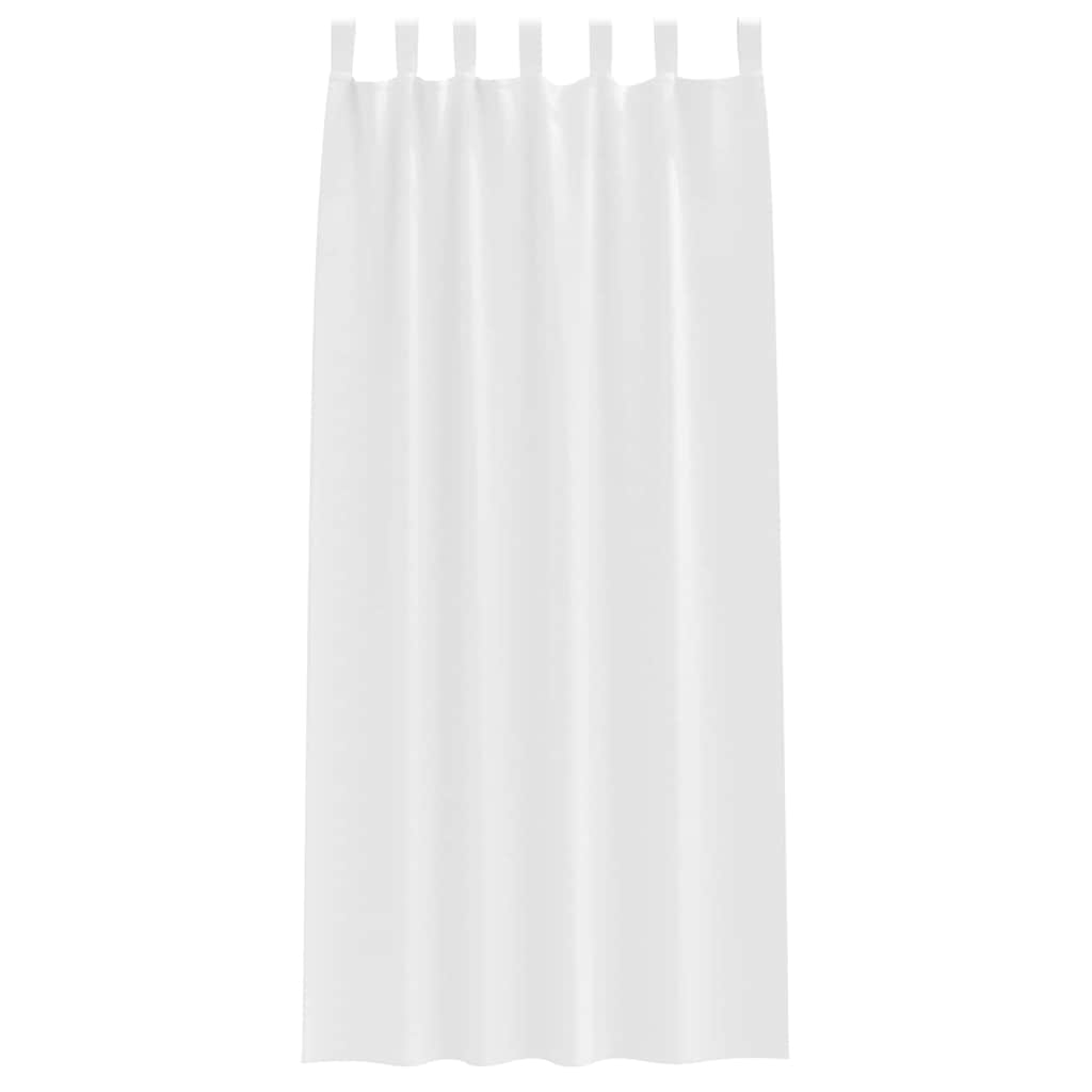 Zavjese za blackout s prstenovima 2 pcs Čista bijela