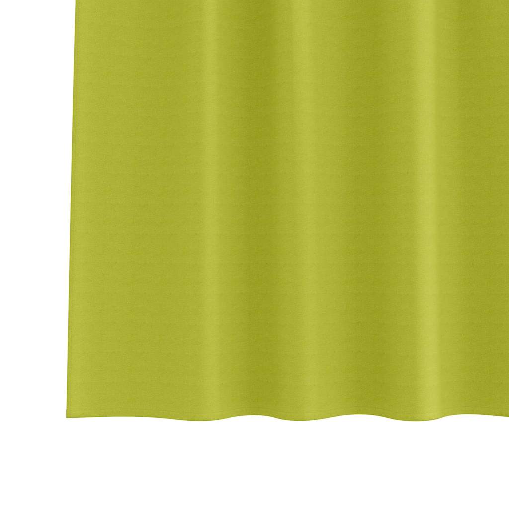 Zavjese za blackout s prstenovima 2 pcs Zelena 260 x 140 cm