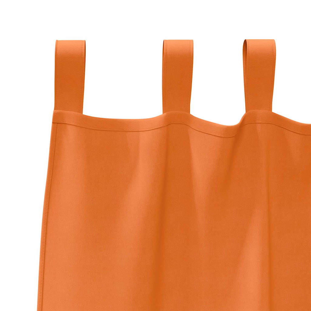 Zavjese za blackout s prstenovima 2 pcs Svijetlo Narančasta