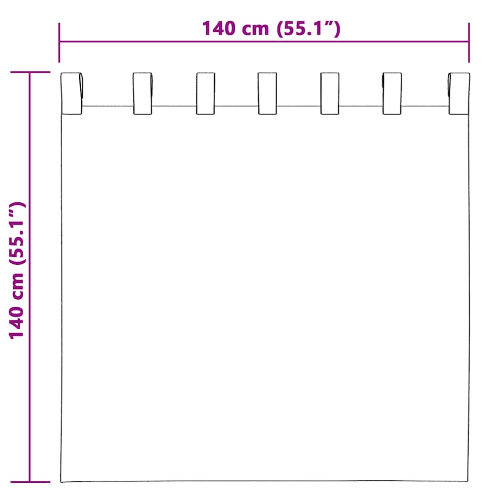 Zavjese za blackout s prstenovima 2 pcs Bebina roza