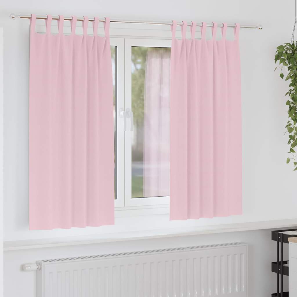 Zavjese za blackout s prstenovima 2 pcs Bebina roza