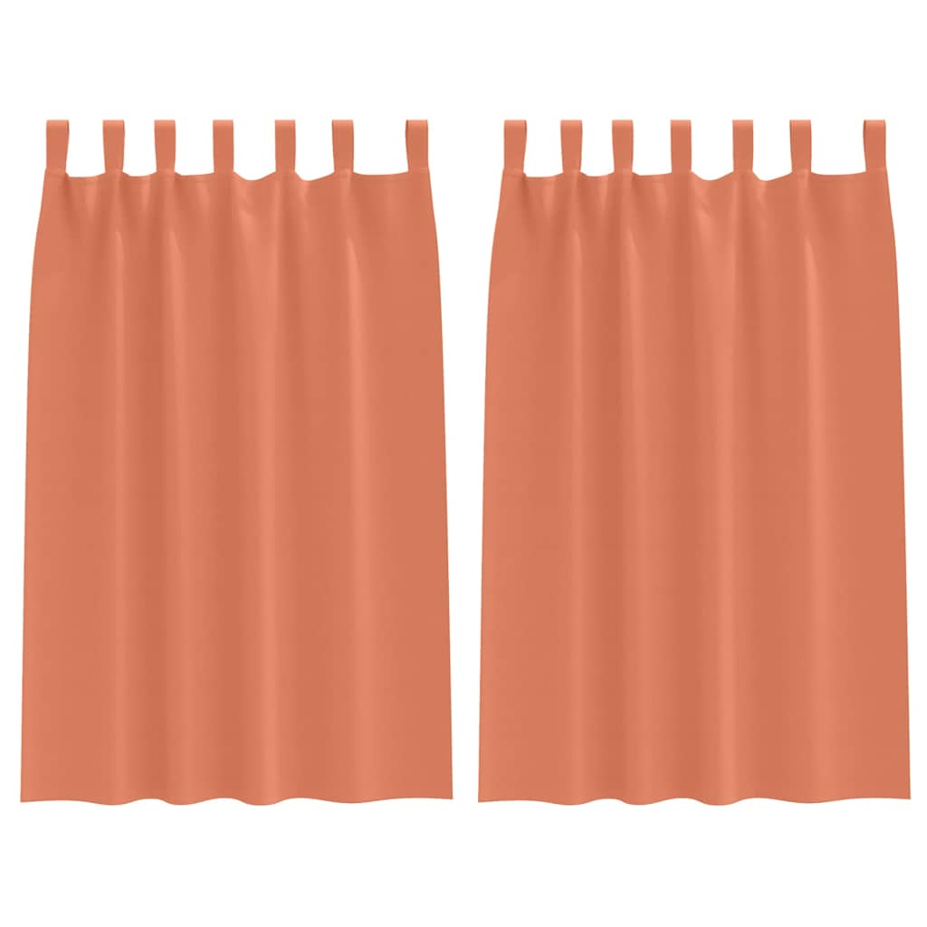 Zavjese za blackout s prstenovima 2 pcs Terakota 175 x 140 cm
