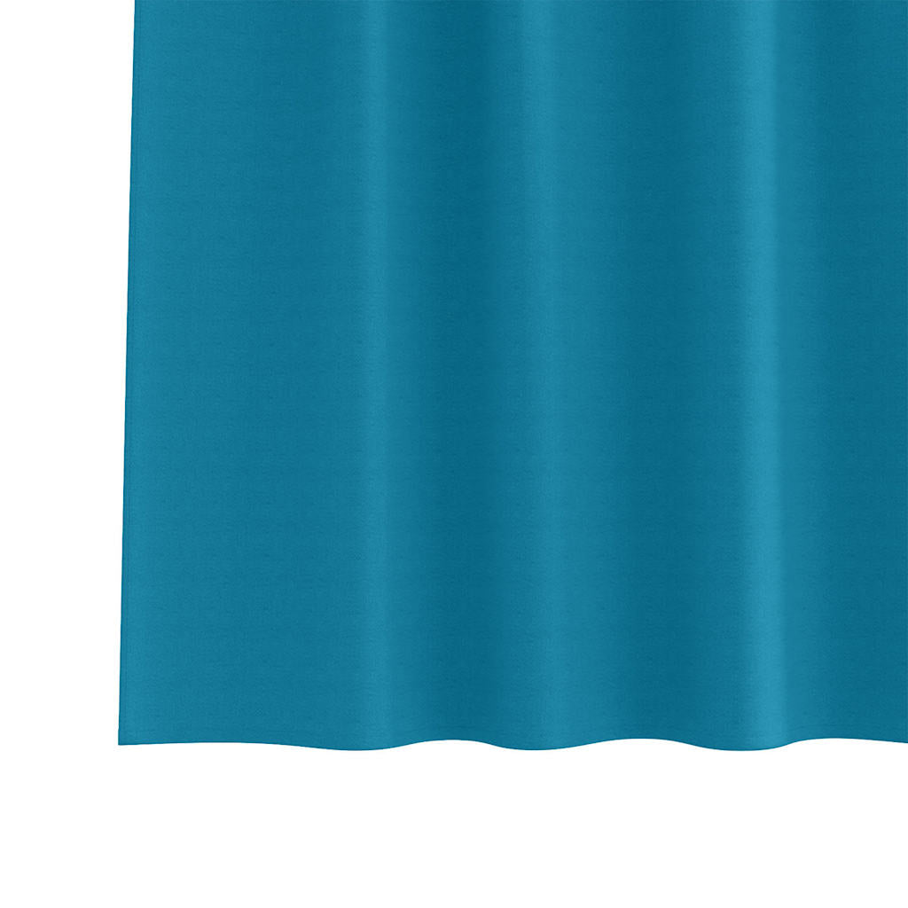 Zavjese za blackout s prstenovima 2 pcs Tirkizna 260 x 140 cm