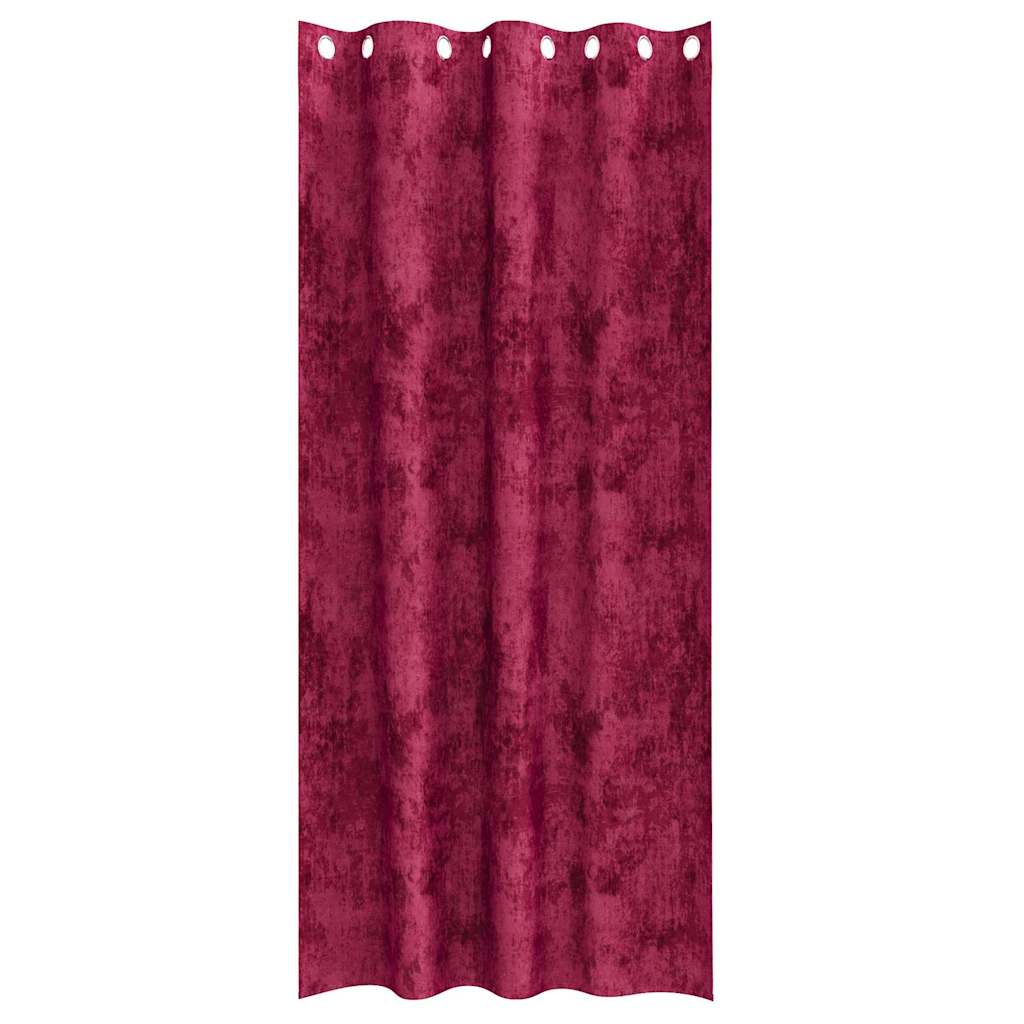 Baršunaste zavjese 2 pcs boja crnog vina 245 x 140 cm Baršun
