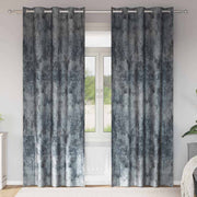 Baršunaste zavjese 2 pcs Srebrno Siva 225 x 140 cm Baršun